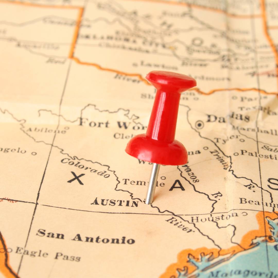 map of austin texas