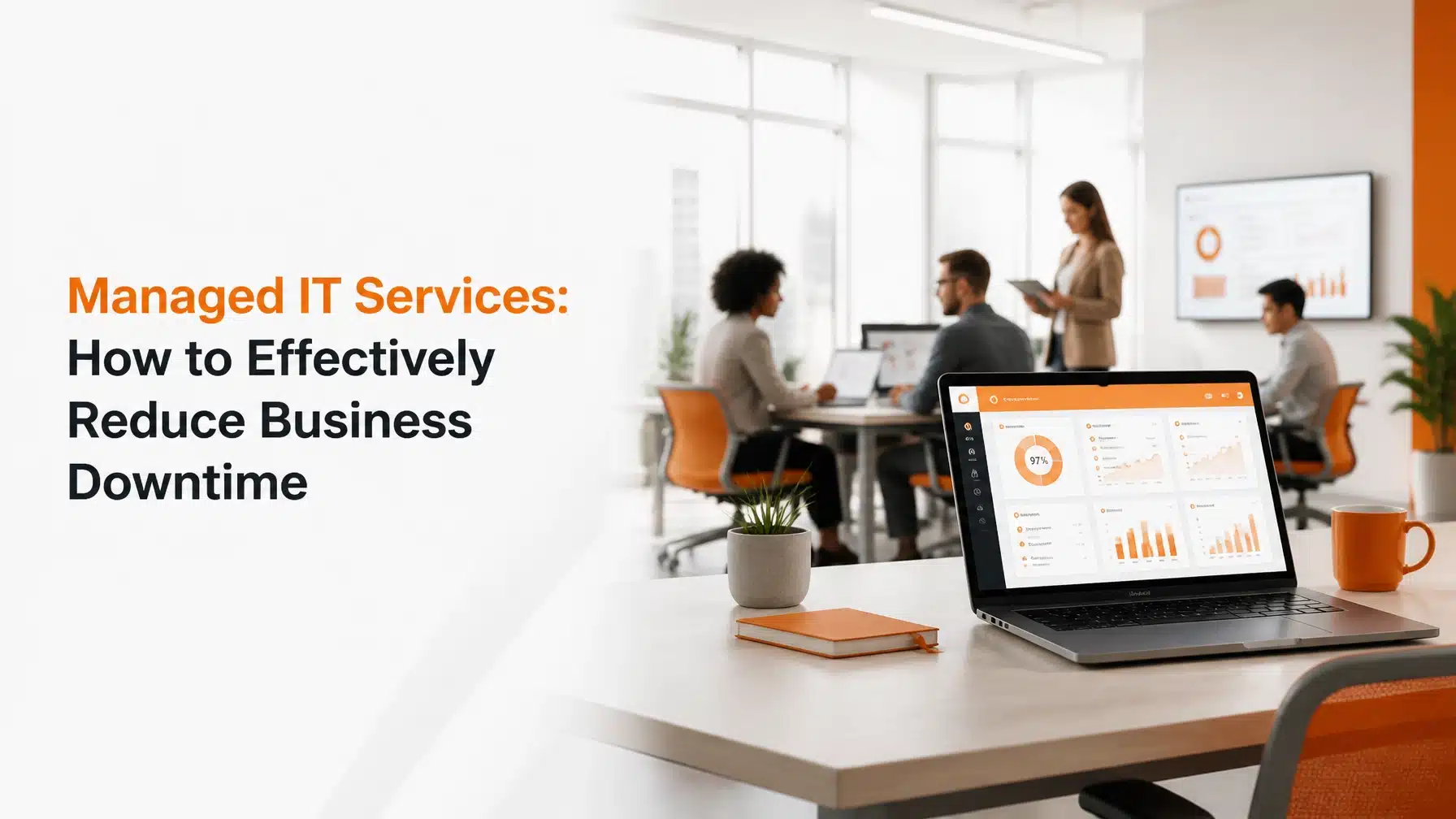 Managed IT services reducing downtime for a modern professional business.