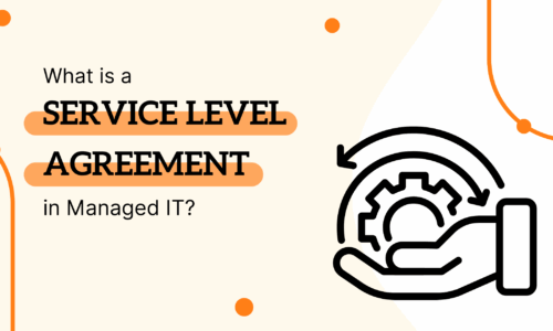 IT Manager Reviewing A Service-level Agreement (SLA) To Ensure Managed IT Support And Uptime Commitments For A Mid-sized Business.
