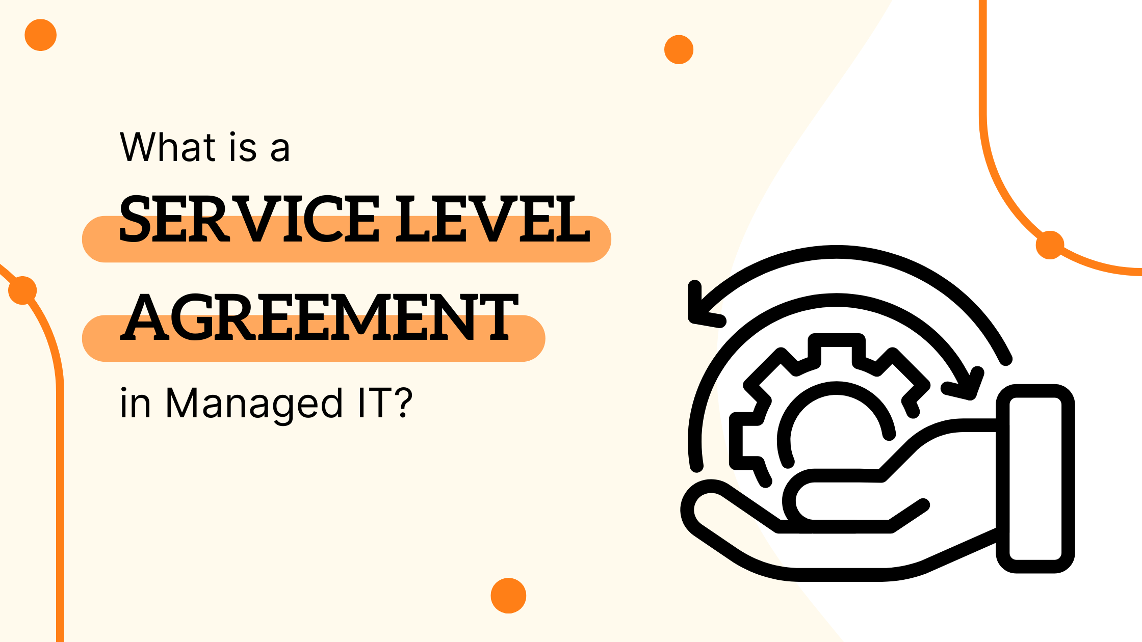 IT manager reviewing a service-level agreement (SLA) to ensure managed IT support and uptime commitments for a mid-sized business.