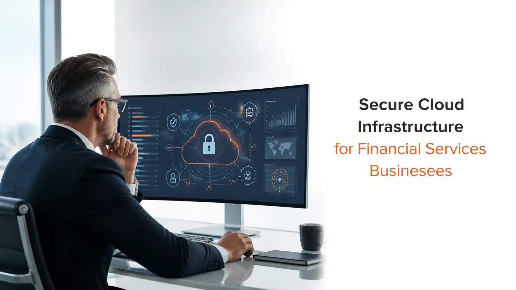 Financial services security leader reviewing secure cloud infrastructure controls for a regulated business.